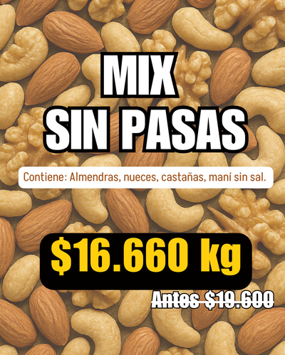 PROMO 1 KG MIX SIN PASAS