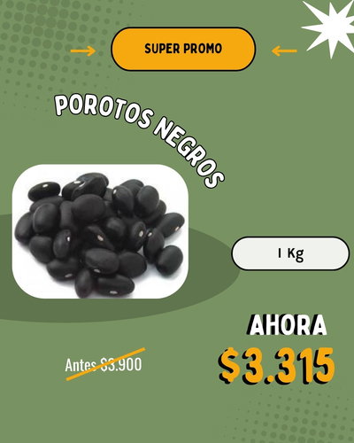 [PROMO] Porotos negros x 1 Kg