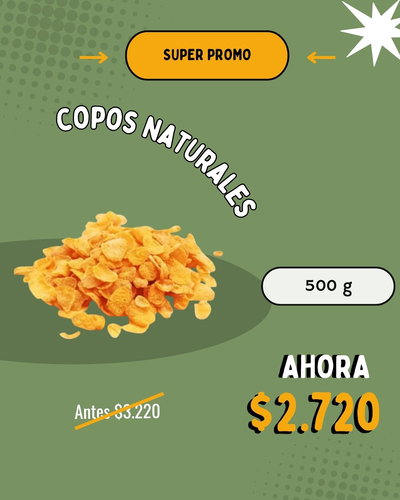 [PROMO] Copos naturales x 500g