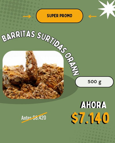 [PROMO] Barritas surtidas "Orann" x 500g