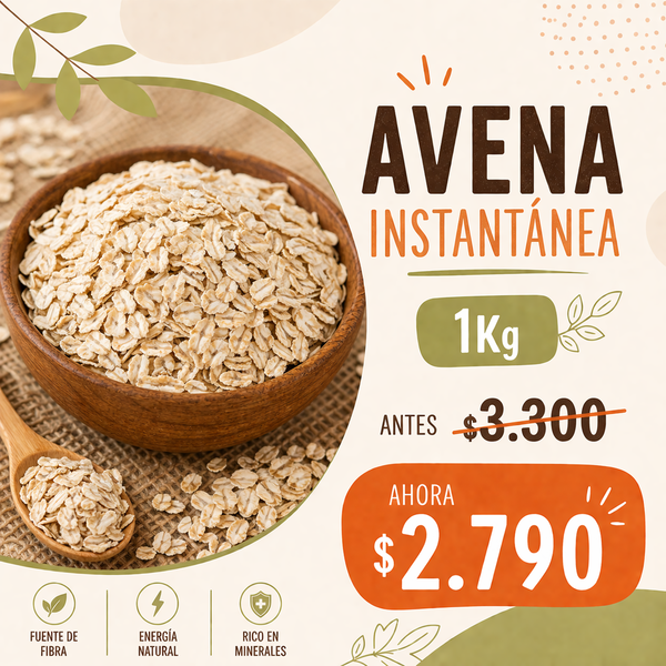 (PROMO) Avena instantanea x 1 Kg