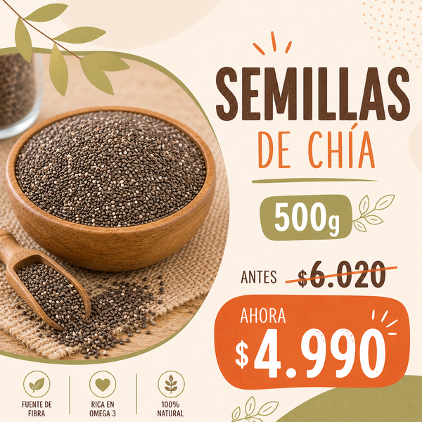 (PROMO) Semillas de Chía x 500g