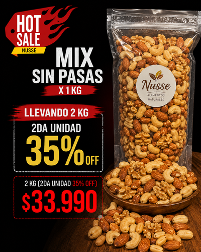 Mix sin pasas x 2kg HOT SALE