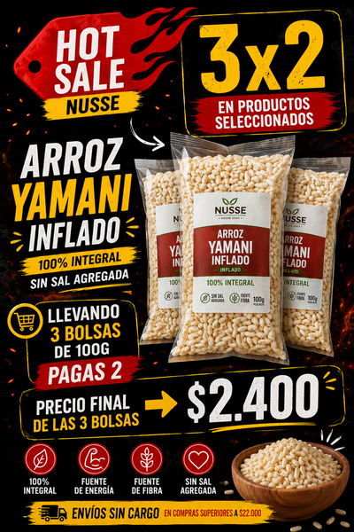 Arroz yamani inflado x 100g 3x2 HOT SALE