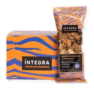 [MAYORISTA] Barrita "Integra" Base de chocolate y Arandanos