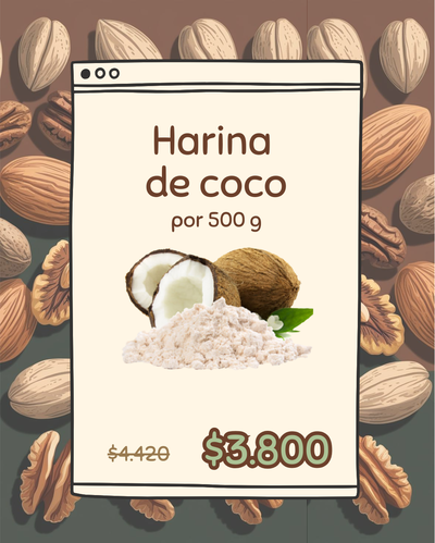 PROMO HARINA DE COCO (500 G)