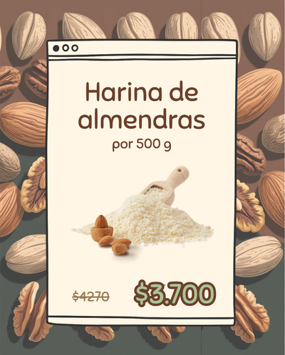 PROMO HARINA DE ALMENDRAS (500 G)