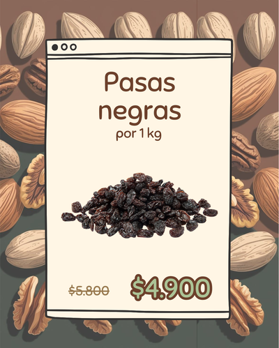 PROMO PASAS NEGRAS (1 KG)