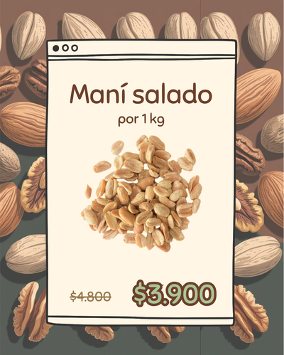 PROMO MANI SALADO (1 KG)