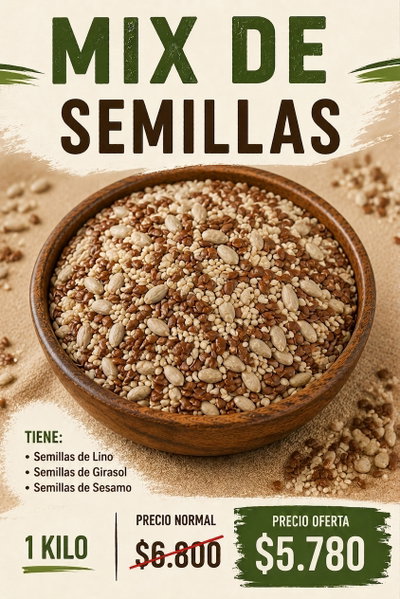PROMO 1 KG MIX DE SEMILLAS