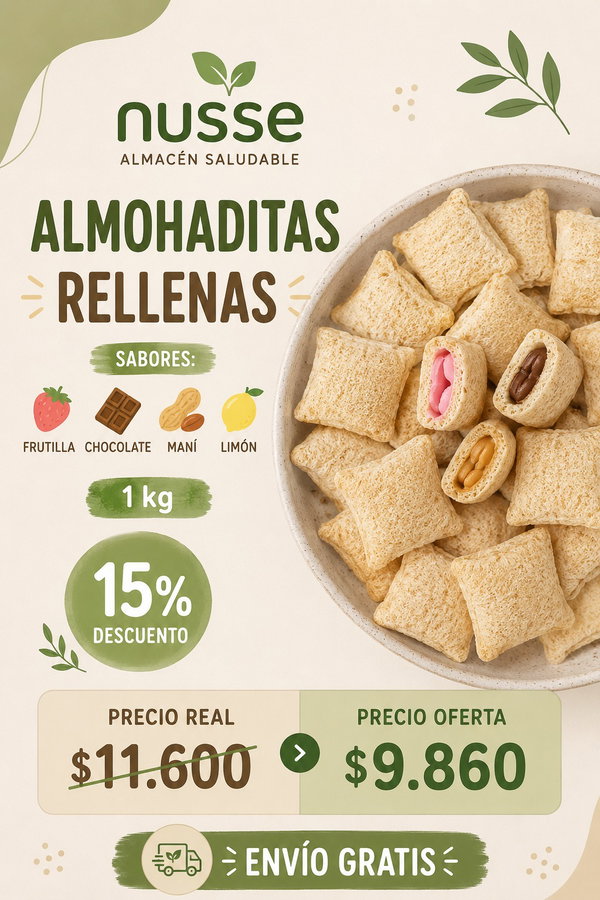 (PROMO) Almohaditas rellenas x 1Kg