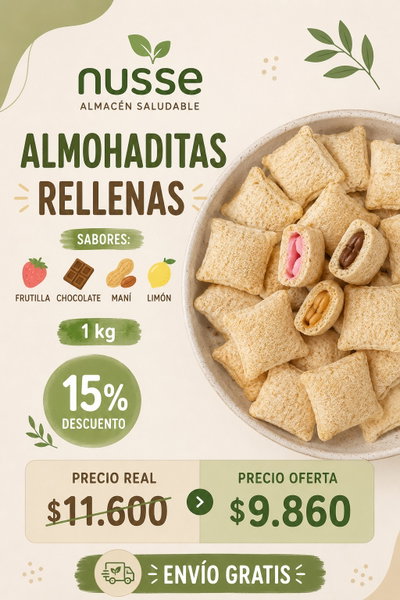 (PROMO) Almohaditas rellenas x 1Kg
