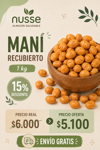 (PROMO) Mani recubierto x 1Kg
