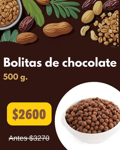(PROMO) Bolitas de chocolate 500 g.