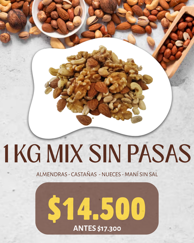 (PROMO) 1 Kg MIX SIN PASAS