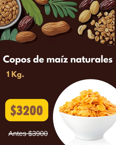 (PROMO) Copos de maíz naturales 1 Kg.