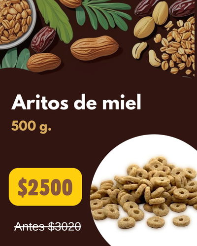 (PROMO) Aritos de miel 500 g.