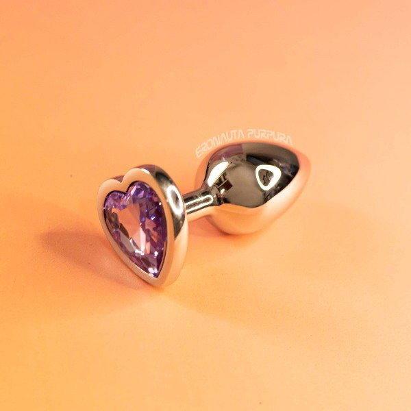 Plug Anal Metálico Corazón Small