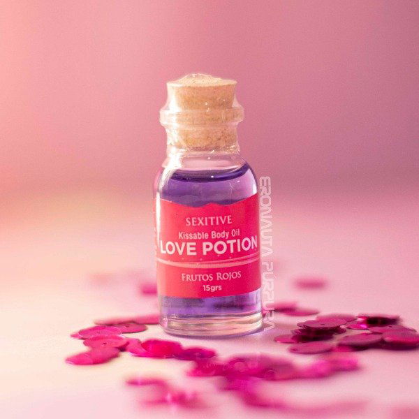 Mini aceite comestible Love Potion Frutos Rojos