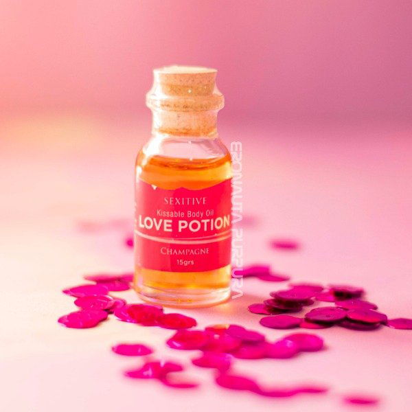 Mini aceite comestible Love Potion Champagne
