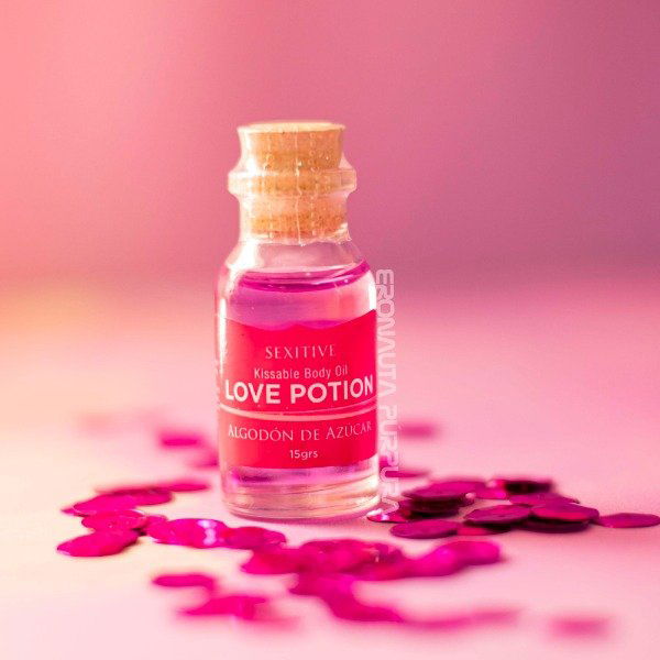 Mini aceite comestible Love Potion Algodón de azúcar