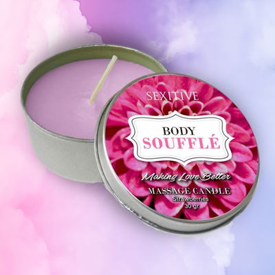 Vela para masaje Soufflé Strawberries