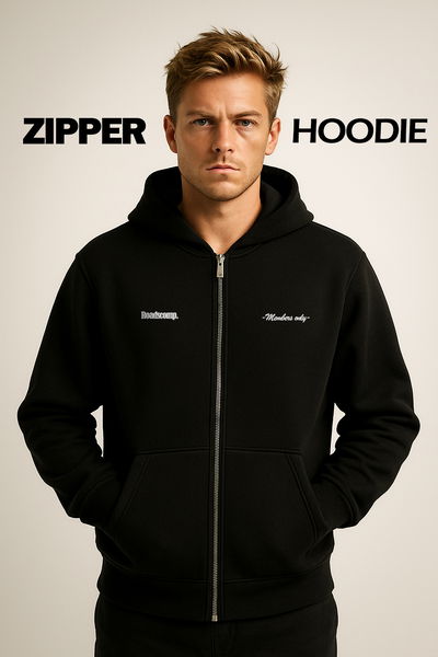 -ZIPPER HOODIE -