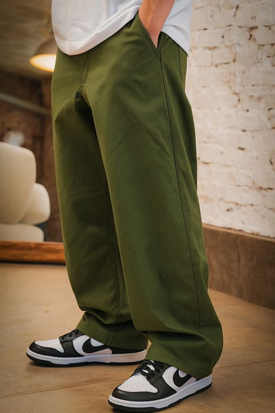 -PANTALON BAGGY GREEN ARMY- 