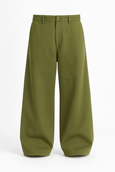 -PANTALON BAGGY GREEN ARMY- 