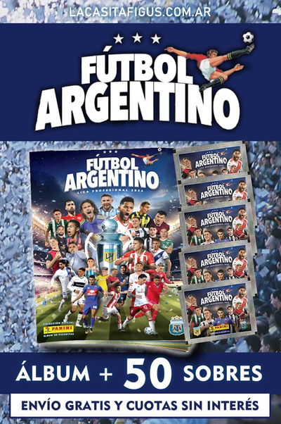 FÚTBOL ARGENTINO 2024 (COMBO ÁLBUM + 50 SOBRES DE FIGURITAS) 