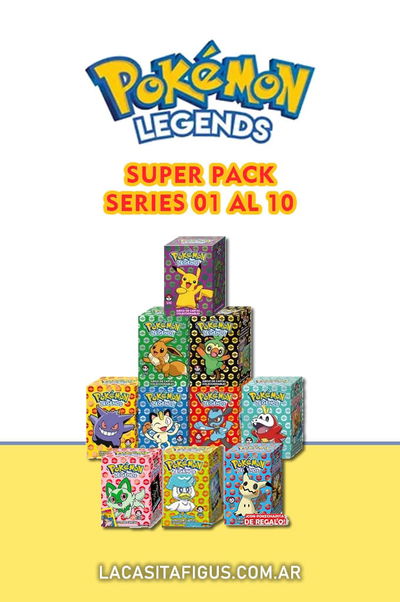 POKÉMON LEGENDS SERIES 01 AL 10 (MAZO INICIAL)(PACK)