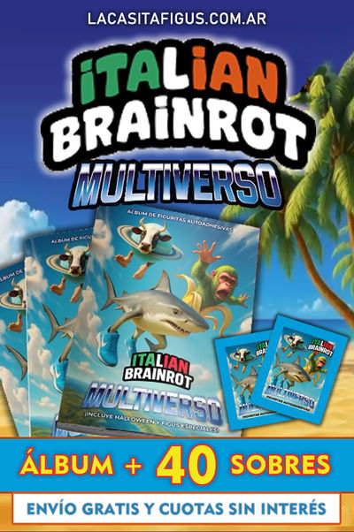 ITALIAN BRAINROT MULTIVERSO (COMBO ÁLBUM + 40 SOBRES DE FIGURITAS)
