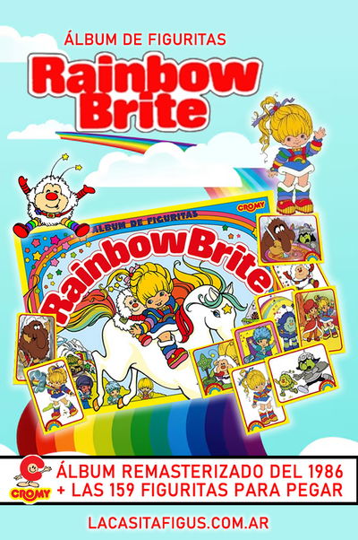 RAINBOW BRITE 1986 (ÁLBUM DE FIGUS COMPLETO A PEGAR)(REPRO)