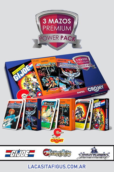NAIPES REPRO: THUNDERCATS + SILVERHAWKS + G.I.JOE (POWER PACK)