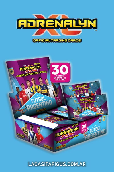 CARTAS ADRENALYN XL FÚTBOL ARGENTINO 2025 (10 SOBRES)