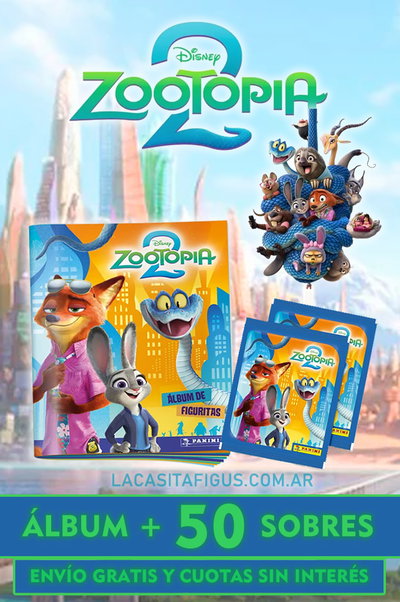 ZOOTOPIA 2 (COMBO ÁLBUM + 50 SOBRES DE FIGURITAS)