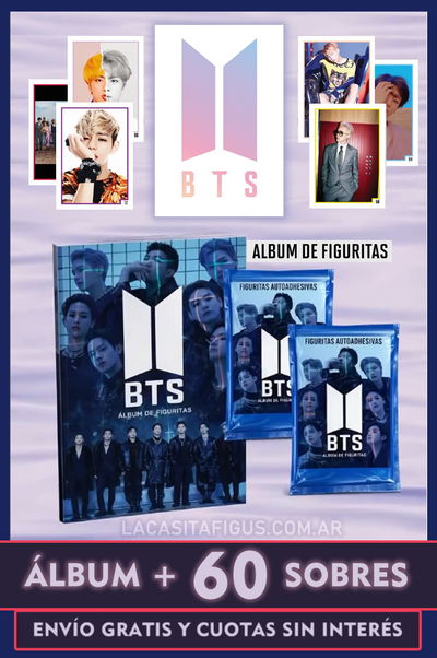 BTS (COMBO ÁLBUM + 60 SOBRES DE FIGURITAS)