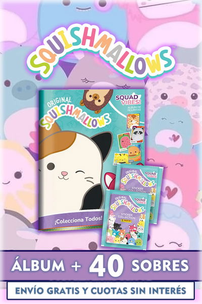 SQUISHIMALLOWS (COMBO ÁLBUM + 40 SOBRES DE FIGURITAS)