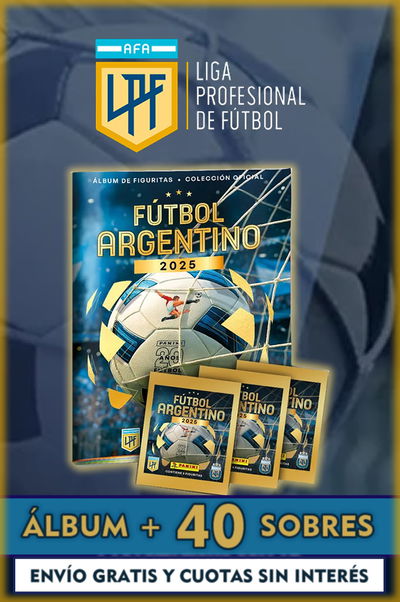 FUTBOL ARGENTINO 2025 (COMBO ÁLBUM + 40 SOBRES DE FIGURITAS)