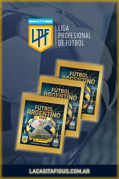 FUTBOL ARGENTINO 2025 (PACK DE 20 SOBRES DE FIGURITAS)