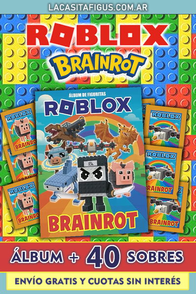 ROBLOX BRAINROT (COMBO ÁLBUM + 40 SOBRES DE FIGURITAS)