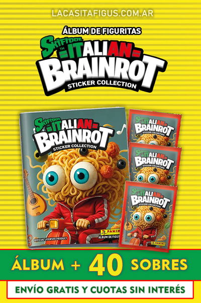 SKIFIDOL ITALIAN BRAINROT (COMBO ÁLBUM + 40 SOBRES DE FIGURITAS)