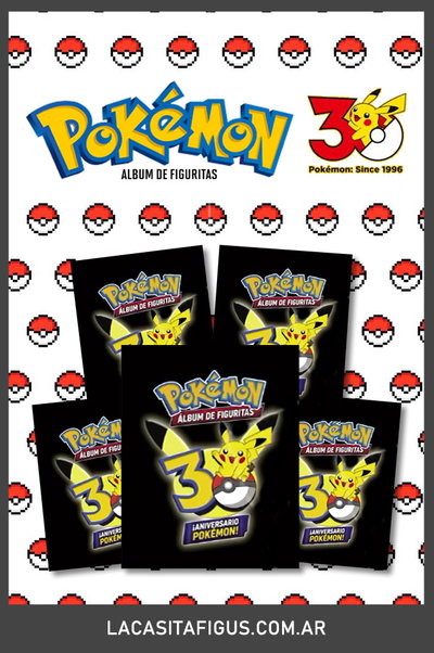 PRE-VENTA: POKÉMON - 30 ANIVERSARIO POKÉMON (PACK DE 20 SOBRES DE FIGURITAS)