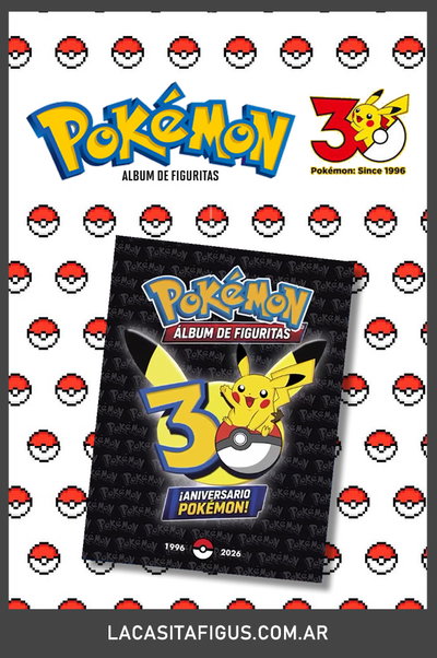 PRE-VENTA: POKÉMON - 30 ANIVERSARIO POKÉMON (ÁLBUM DE FIGURITAS)