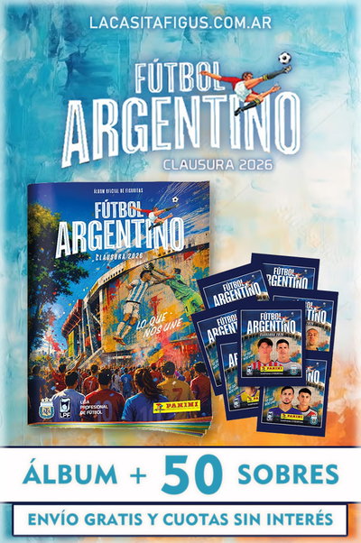 FÚTBOL ARGENTINO 2026 (COMBO ÁLBUM + 50 SOBRES DE FIGURITAS)