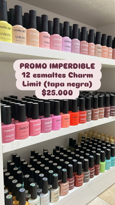 PROMO X12 ESMALTES CHARM LIMIT
