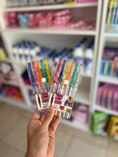 Lapiceras de color x6u