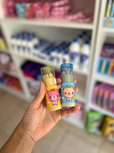 Tubo de lapices + sacapuntas