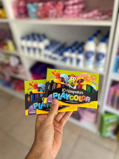 Temperas escolares de colores