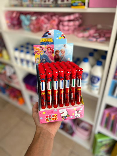 Lapicera varios colores Spider Man